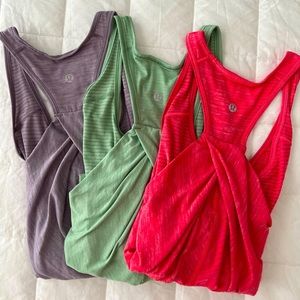 Lululemon tank(s). Size 10. Purple/grey.